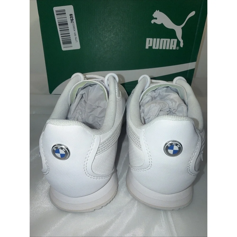 PUMA Bmw M Motorsport X Roma Stradale Lace Up ‎ Mens White Sneakers Casual 7.5